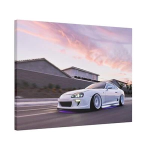 Toyota Supra Mk4 High Resolution Museum Quality Horizontal Canvas Print #007 - Picture 1 of 10