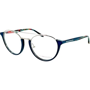 BCBG Maxazria Sloane Womens Metal Eyeglass Frame Blue 51-19 - Picture 1 of 5