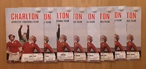 Charlton Athletic 1975/76 Selection of Home League Programmes from menu B-L - Picture 1 of 9
