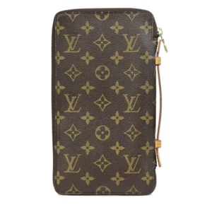 LOUIS VUITTON Organizer De Voyage Wallet Monogram Leather Brown M60119 86ED166 - Picture 1 of 16