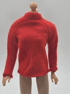 Vintage BARBIE SUPER SCARF #3408 RED KNIT SWEATER Only Tlc  - Picture 1 of 12