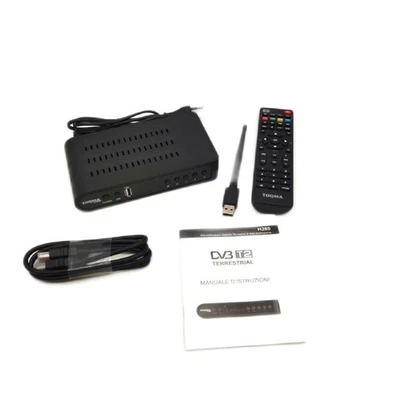 TOQMA Dec Digitalreceiver Terrestrisches DVB T2C H265 Full HD Wifi Video Recorde - Bild 1 von 4