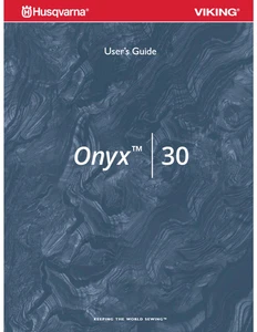 Manual de usuario Husqvarna Viking Onyx 30 instrucciones: bobina encuadernada 42 páginas - Imagen 1 de 2