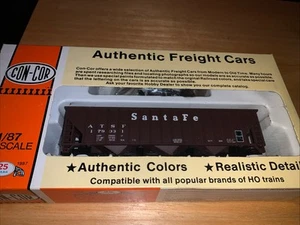 Con-Cor HO Scale Santa Fe 100 Ton 3-Bay Coal Hopper Kit #503. NOS - Picture 1 of 3