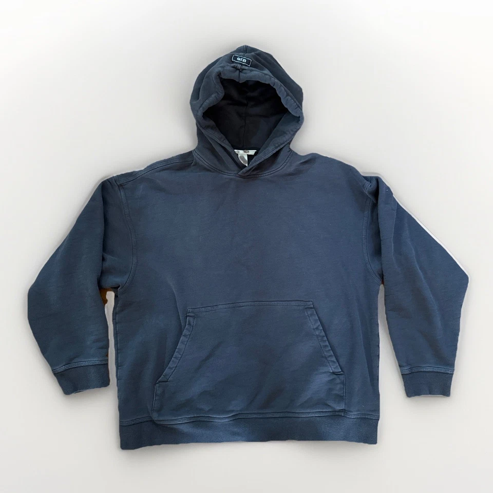 Sudadera pulóver con capucha de algodón gris de felpa francesa H&M MOVE para hombre talla L Foto 1 de 4