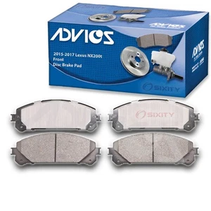 ADVICS Front Disc Brake Pad Set for 2015-2017 Lexus NX200t - Braking Tire fa - Picture 1 of 5