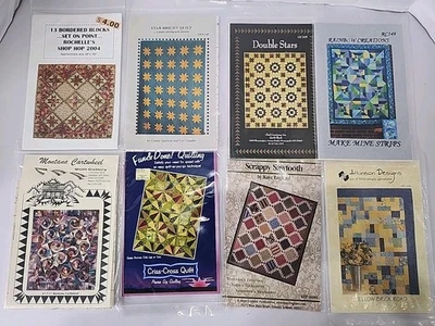 Quilt Patterns Lot Of 9 Various Brands Unused  - Image 1 of 4