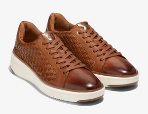 Cole Haan C37129 Größe 11,5 Herren Topspin Gewebtes Leder Lux Sneaker Brittisch Hellbraun - Bild 1 von 7