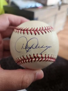 Doug Dascenzo Signed ROMLB Baseball. Autograph Auto. CHICAGO CUBS. - Picture 1 of 12