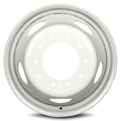 Rueda genuina OEM para Ford F-450 2005-2025 llanta de acero blanco de 19,5 pulgadas Foto 1 de 4