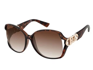 Jessica Simpson Women’s Brown Tortoise Vented Oval Sunglasses J-6324-TS New - Picture 1 of 9