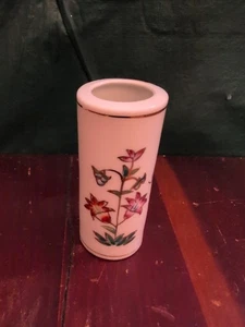 Vintage chinesische Porzellan Knospenvase Gold Rosa Grün Blumen Mini Vase 3" KLEINER CHIP  - Bild 1 von 24