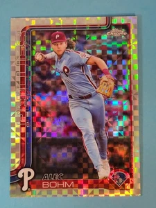 2025 Topps Chrome X-FRACTOR REFRACTOR Alec Bohm Philadelphia Phillies #57 - Picture 1 of 2