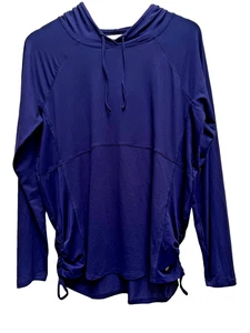 Apana New Light Blue Pullover Hoodie Womens Medium Lightweight with Thumb Holes - Picture 1 of 11