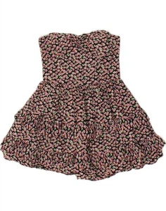 JACK WILLS Womens Strapless Dress UK 10 Small Multicoloured Floral XN13 - Picture 1 of 3