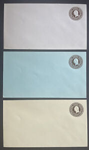 US Stamped Envelopes U481-U483 1 1/2c Brown Washington Lot of 3