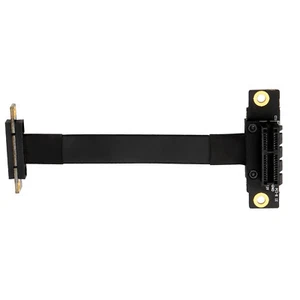 PCIE X1 Riser Cable Dual 90° Right Angle PCIe 3.0 x1 to x1 Extension Cable V - Afbeelding 1 van 8