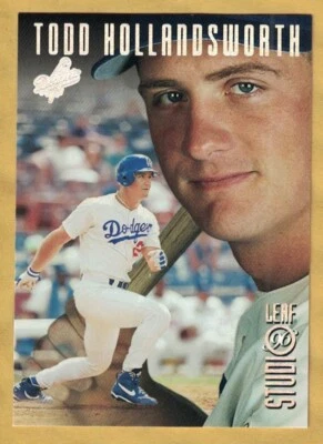 Todd Hollandsworth  1996 Leaf Studio (#4) Silver Press Proof Parallel  /100  SPP - Image 1 of 2