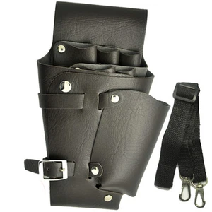 Barbers Leather Rivet Clips Hairdressing Holster Salon Scissors Bag Holder Pouch - Picture 1 of 7