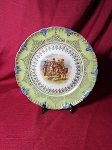 Antique Victoria Carlsbad Austria Porcelain Portrait Plate - Napoleon  - Picture 1 of 8