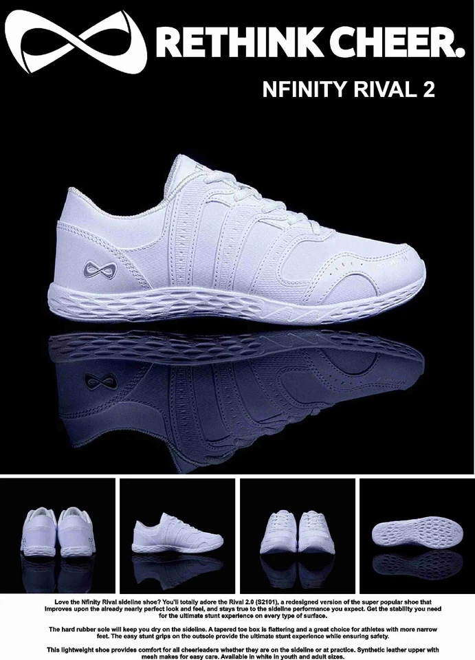 NFINITY Rival 2 Cheerleading Shoes white Y13