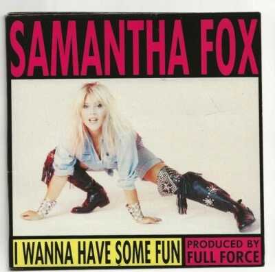 SAMANTHA FOX I WANNA HAVE SOME FUN UK SINGLE, SPRING-OUT SAM FIGURE IN GATEFOLD  - Image 1 of 2
