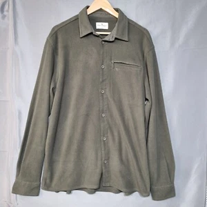 Fife Country Mens Highlander Micro Fleece Shirt Size XL Green Long Sleeve - Picture 1 of 8