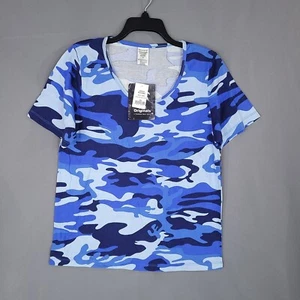 Bell Original Women's Pullover Camo T-Shirt Short Sleeve Size 2X ( Actual L) - Picture 1 of 12