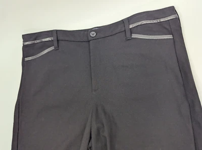 Pantalón NYDJ Slim Ponte Tejido Pantalones Talla 14 Negro Nip Tuck Tecnología Adelgazante Foto 1 de 4