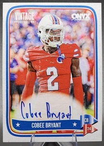2024 Onyx Vintage Cobee Bryant En Tarjeta Automático Novato RC Atlanta Falcons Kansas - Imagen 1 de 2
