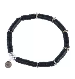 Invicta Elements Men's Black Rubber Stack & Metal Bracelet (35969) Free Shipping - Picture 1 of 8