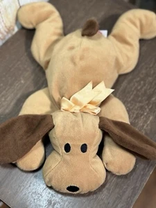 Ty Pillow Pals 1994 "Woof" cachorro perro peluche 14" juguete de colección seguridad (S5) - Imagen 1 de 4