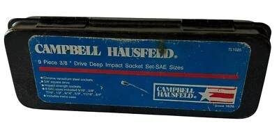 Campbell Hausfeld 3/8" Drive Deep Well SAE Socket Set #TL1025 Foto 1 de 4