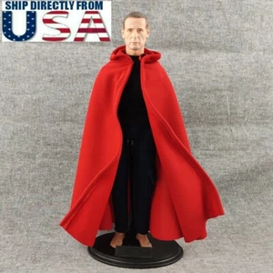 1/6 roter Umhang Cape für 12" Hot Toys TBLeague Phicen Kumik Worldbox Figur USA - Bild 1 von 2