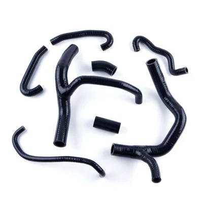 For Honda CBR 1000 RR CBR1000 2004 2005 2006 2007 Black Silicone Radiator Hose - Imagem 1 de 4