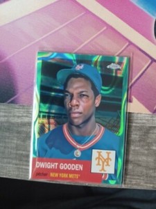 2022 Topps Chrome Platinum Anniversary DWIGHT GOODEN Aqua Lava #246/299 Mets 10