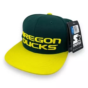 Oregon Ducks Starter Youth Snapback Cap Hat NWT (Green/Yellow) - Picture 1 of 9