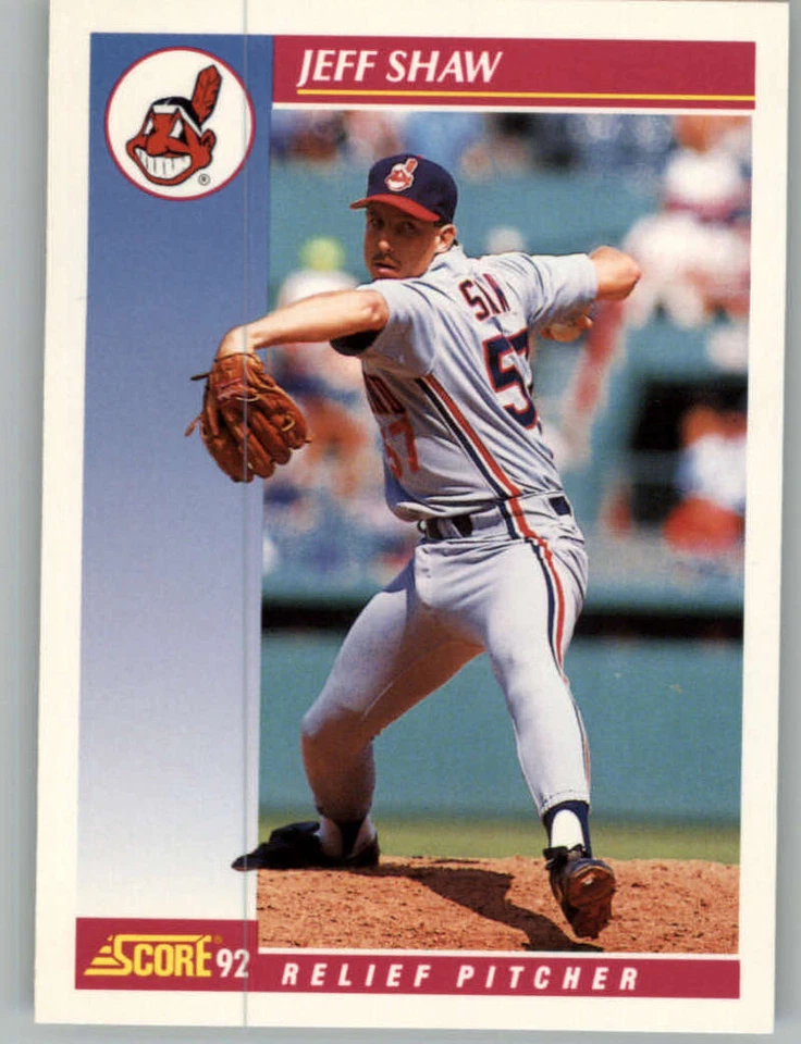 1992 Score #624 Jeff Shaw NM-MT Indians  - Image 1 of 1