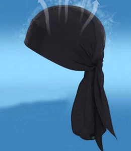 Enfriamiento Doo Rag Calavera Gorra Sudor Cabeza Absorbente Casco Delineador Gorro Trapos de rocío - Imagen 1 de 7