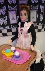 Viktorianische Schürze, passend für Barbie, Popovy Sisters Puppe usw. - Bild 1 von 5