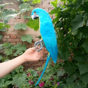 big simulation blue parrot model foam&feather new parrot doll about 45cm - Picture 1 of 4