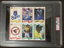 PSA 2 1990 FLEER BOX PANELS BO JACKSON MARK McGWIRE A'S ROYALS JUMBO 8x10 CELLO
