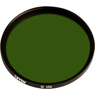 Tiffen 77mm 58 Filter Green Used for Contrast Effects Lightens Green/Darkens Red - Image 1 of 4