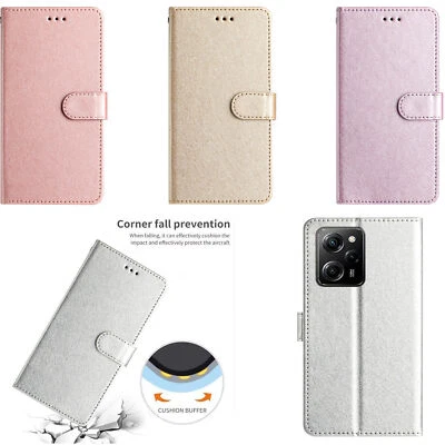 Flip Silk Leather Wallet Phone Case For Google Pixel 10 8 7 6 9 Pro 6A 7A Nokia - Image 1 of 4