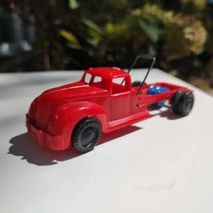 Vintage Ideal Made in USA Hard Plastic Red Dumper Dump Truck I-662 Retro Chases. - Picture 1 of 14