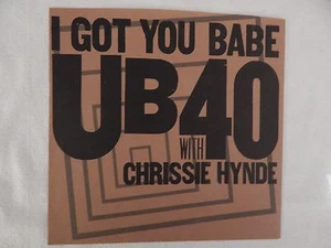UB40 with Chrissie Hynde "I Got You Babe" PICTURE SLEEVE! RARE BROWN! BRAND NEW! - Picture 1 of 2