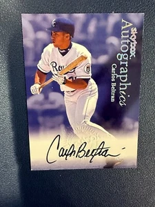 2000 Skybox Premium Autographics Carlos Beltran Kansas City Royals Autograph - Picture 1 of 2