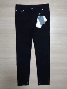 Alexander McQueen Women's Denim size 40 Black Openwork Stitch Lace Skinny #V4040 - Picture 1 of 10