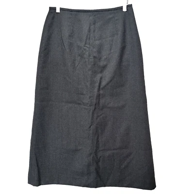 Falda Lápiz Lana Talbots De Colección Talla 8 Midi Carrera Oficina Cálida Negra Foto 1 de 4