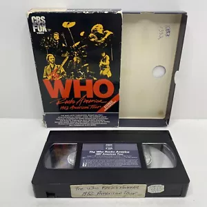 The Who Rocks America 1982 American Tour VHS - siehe Bilder - Bild 1 von 9